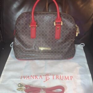 NWOT Ivanka Trump Large Ava Dome Satchel w/dustbag